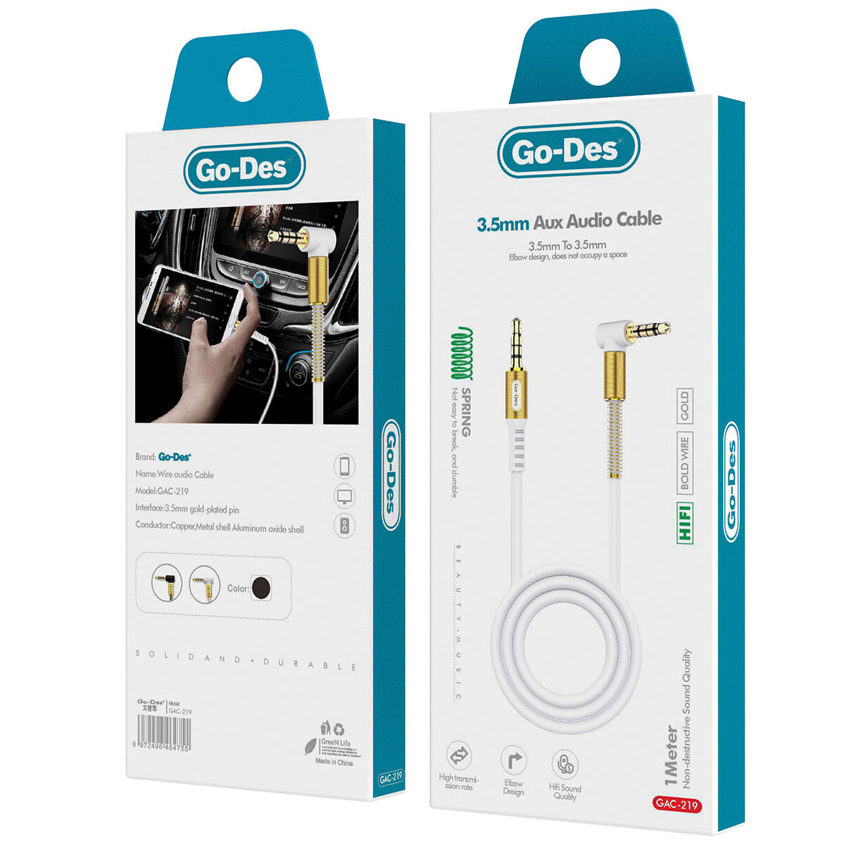 Go-Des GAC-219 Aux Audio Kablo - 2 Go-Des GAC-219 Aux Audio Kablo - 2